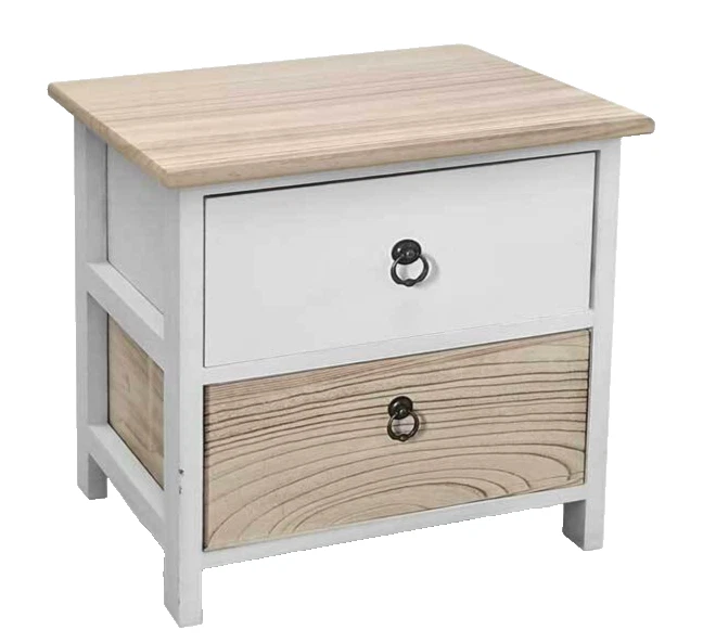 Comodino In Rovere Sonoma - Piccolo Mobile A 2 Cassetti - 30x53x40 Cm - Per Camera Da Letto, Soggiorno O Cameretta - Design Moderno