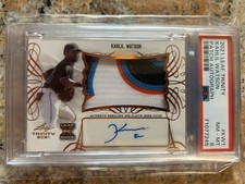 2021 Leaf Trinity KAHLIL Watson Patch Auto RPA Rookie!🔥 HOT! PSA 8!