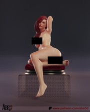 Mary Jane NSFW (1) 1/12 Unpainted resin model kit and base abe