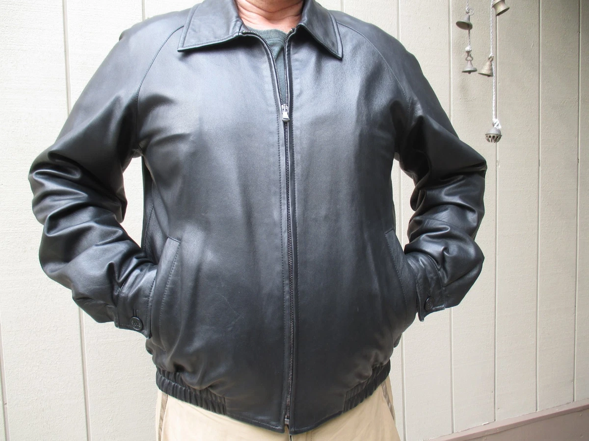 Bruno magli leather best sale jacket