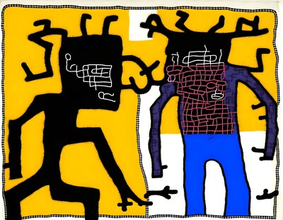 Neon Expressionismus Modern Art  28 XXL 140x110  Leinwand/Loft/Abstrakt/Pop Art