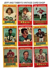 1974 TOPPS WONDER BREAD FOOTBALL /SEE DROP DOWN MENU FOR CARD YOU WILL RECEIVE
