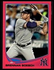2013 Topps 509 Brennan Boesch New York Yankees Mother's Day Pink 34/50
