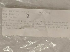 SPRAGUE ALUMINUM ELECTROLYTIC CAPACITOR WORKING VOLTAGE 450V SIZE 0.438 X 1.5