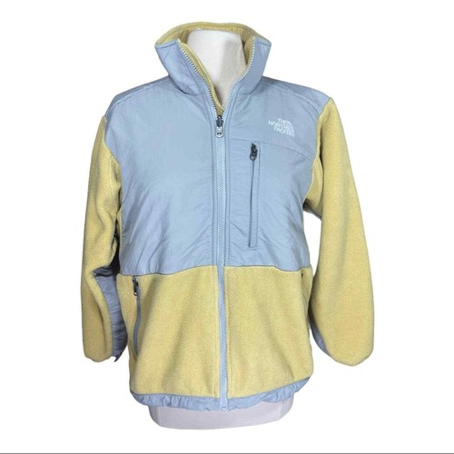 North Face Denali Yellow and Grey 