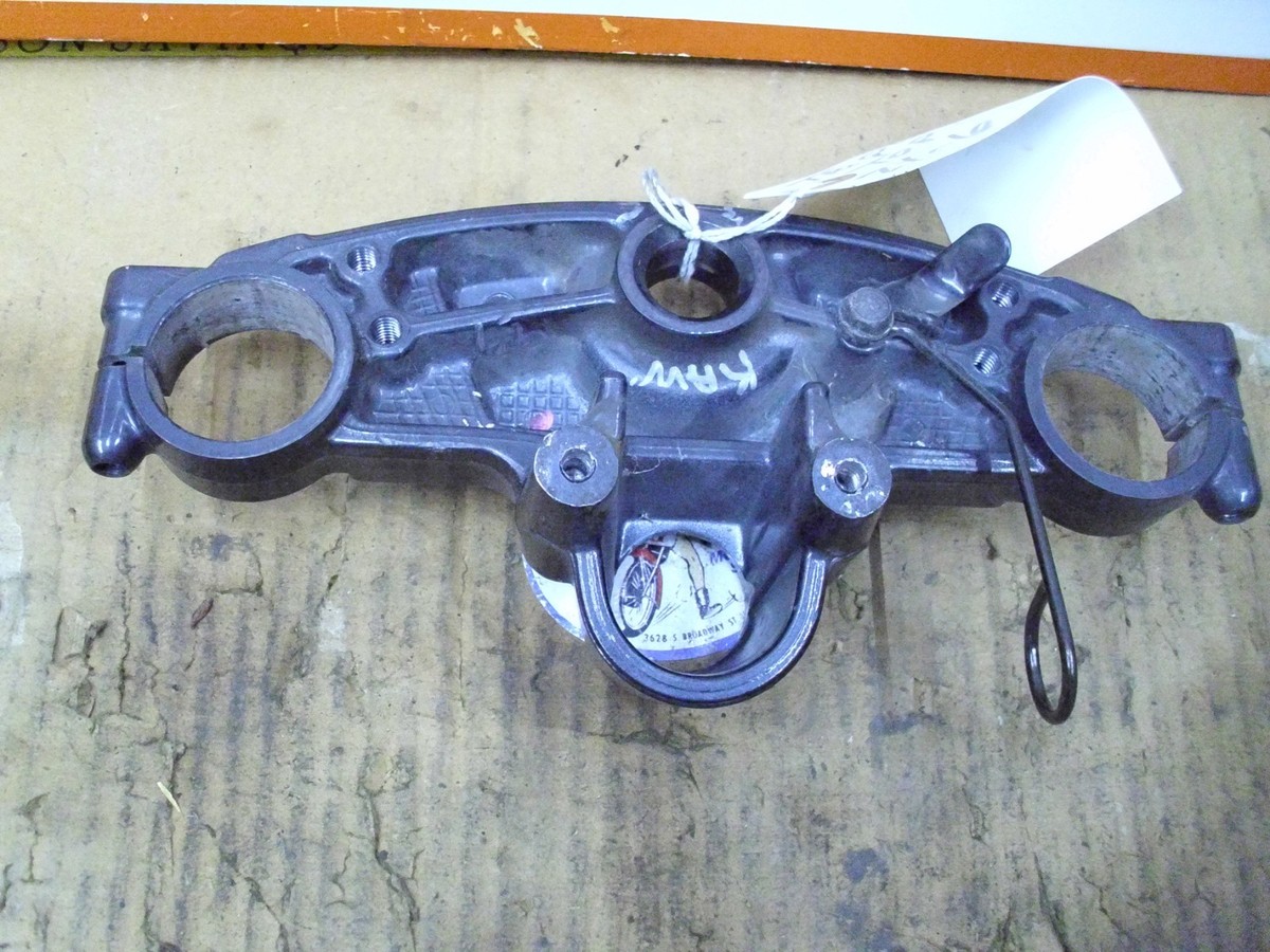 1999 Kawasaki ZX-6 Upper Triple Tree Top Fork Clamp, take-off