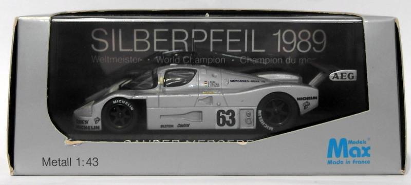 Max Models 1/43 Scale Diecast MAX 1000 - Sauber Mercedes C9 #63