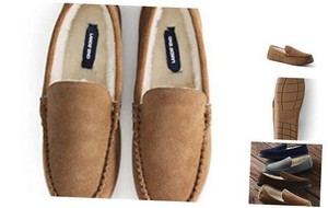 lands end mens moccasin slippers