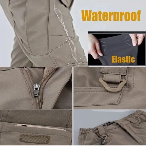 Pantalones de trabajo múltiples bolsillos carga de fuerzas especiales para hombre - Imagen 7 de 36