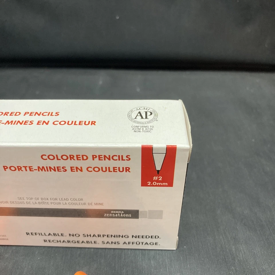 Lápis de cor mecânico “Zensations” laranja zebra, pacote com 12 - Imagem 2 de 4