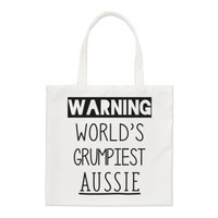 Achtung Weltweit Grumpiest Aussie Regular Tragetasche Beste Australischer Lustig