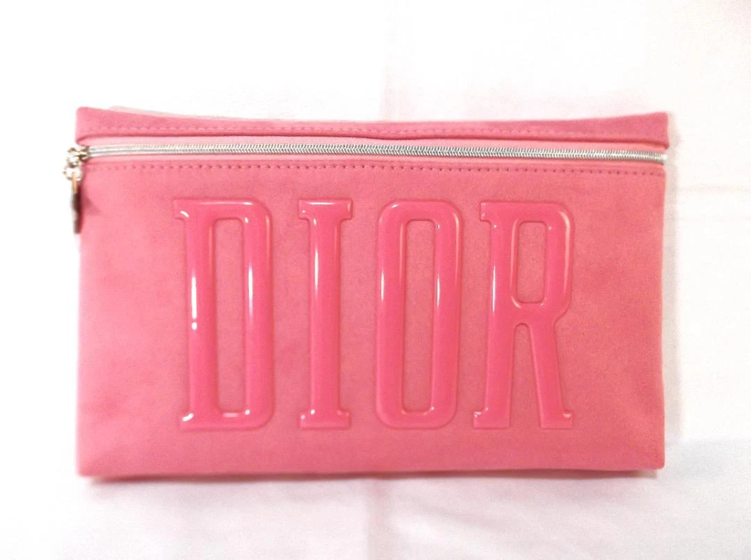GRANDE pochette rose breloque étoile daim Christian Dior nouveauté NEUF