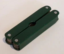 Green Plastic Handle Stainless Steel Multitool Marked KR