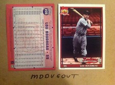 Lou Boudreau #235 Indianer Hof MVP 2016 Topps Archive 1991 5x7 # Ed / 49 Made