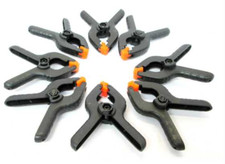 8pc 2-1/2" Micro Plastic Clamps,  Nylon Spring Clamps, Grips, Clips Market Stall