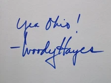 Ohio State Auto BOOK "You Win With People" RARE~Blue Ink~ Yea Ohio!-Woody Hayes
