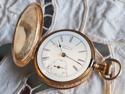 Orologio da Tasca Waltham in Oro 14K (1895) Non Funzionante