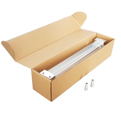 15''Aluminum Dual Pass Finned Transmission Trans Fluid Universal Oil Cooler Silve