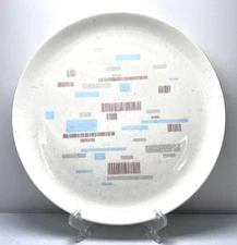 Santa Anita Flagstone Dinner Plate California USA Blocks Line MCM   10 3/8” Dia