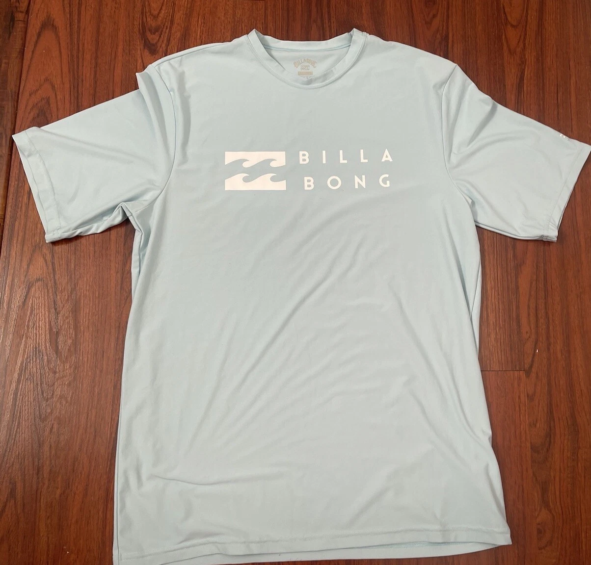 Billabong Shirt Adult XL Loose Fit Blue Surfer Surf Tee UV Protection