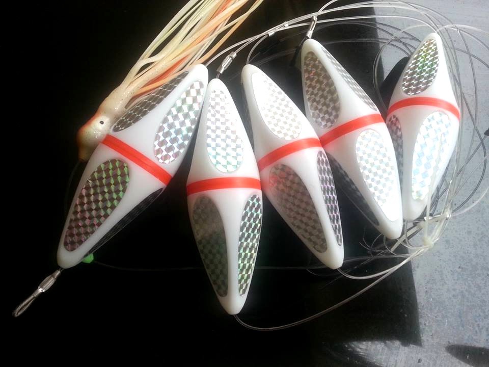 teaser floats 5 piece squid bird teasers game fishing tuna kingfish