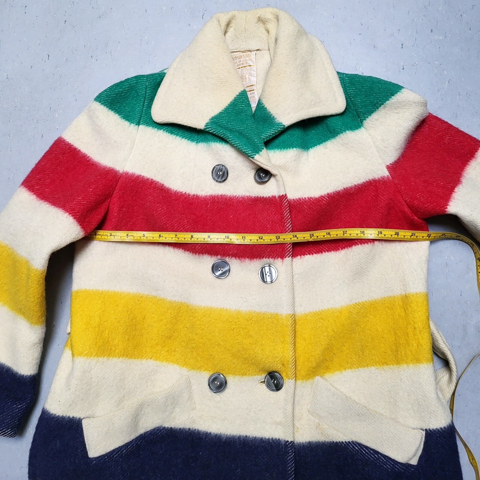 Vtg HUDSON BAY Blanket Coat Wool RARE eBay
