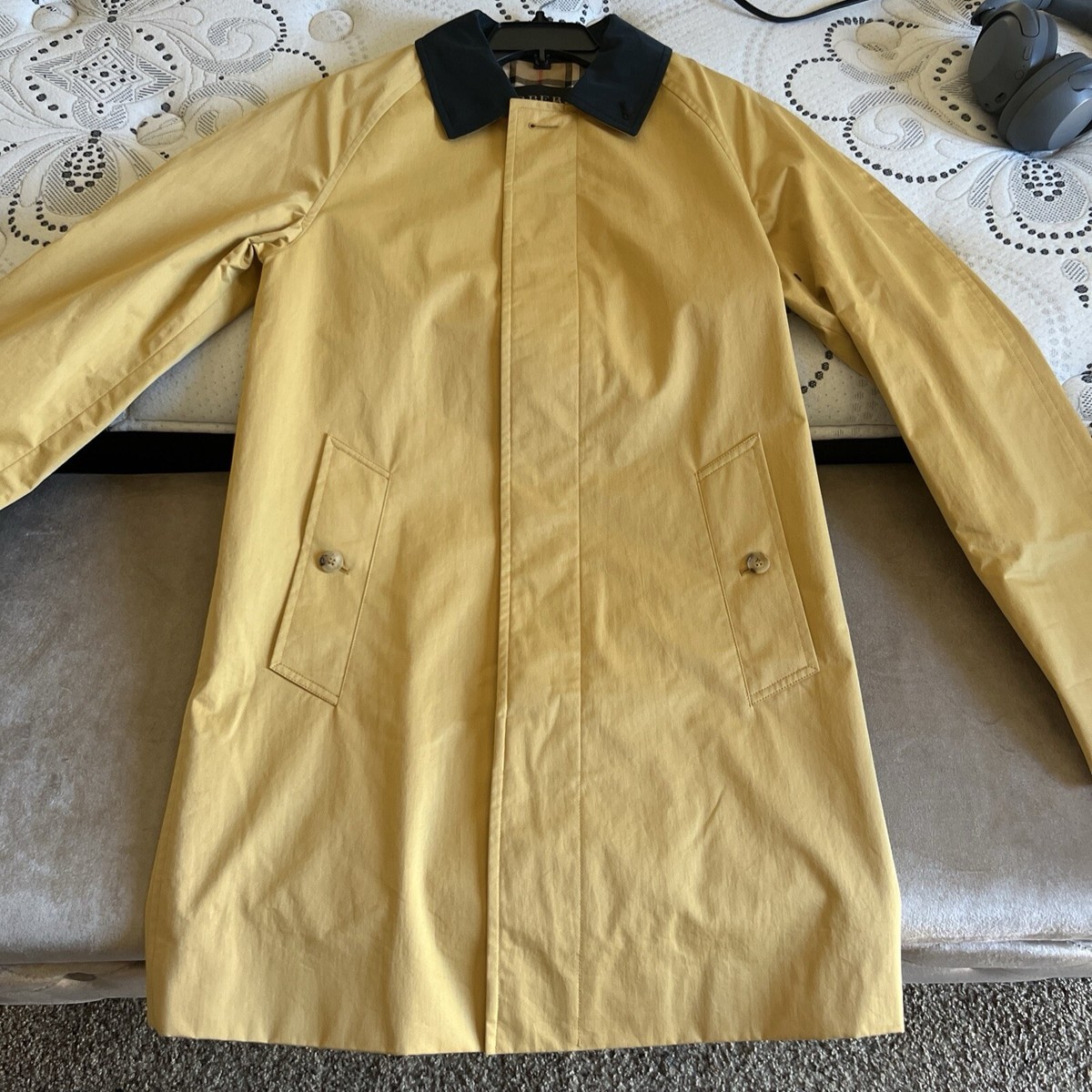 BURBERRY 1990's BIDMIN CAR COAT REISSUED WAXED GABARDINE BURBERRY 1990's BIDMIN CAR COAT REISSUED WAXED GABARDINE