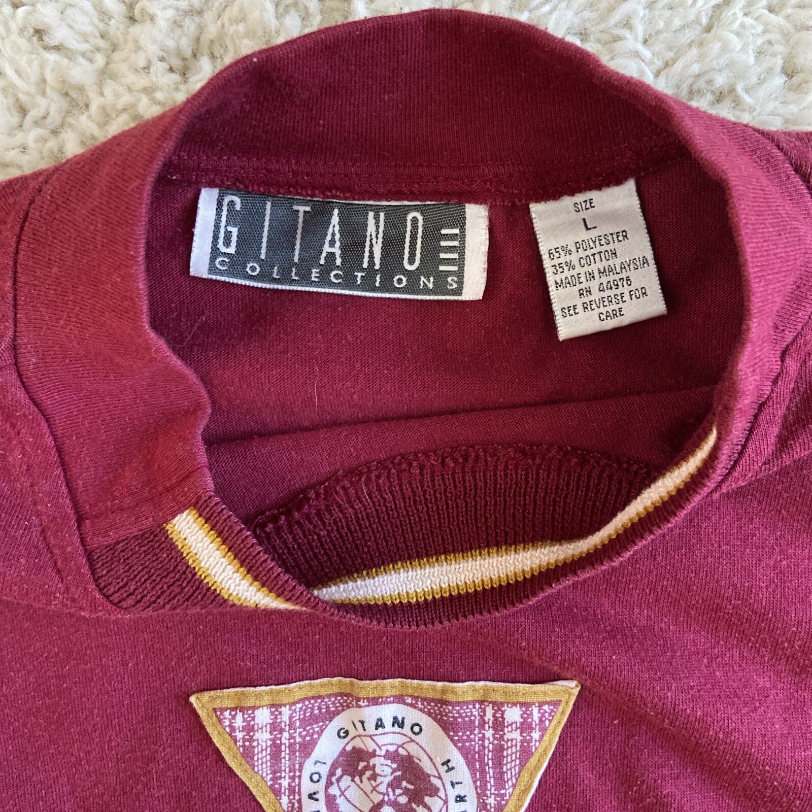 Vintage Gitano Patch Sweatshirt Pullover Save The… - image 10