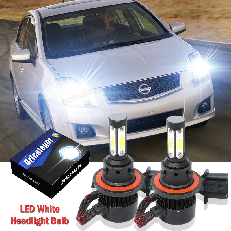 For Nissan Sentra 2004-2011 2012 H13/9008 LED Headlight Hi/Low