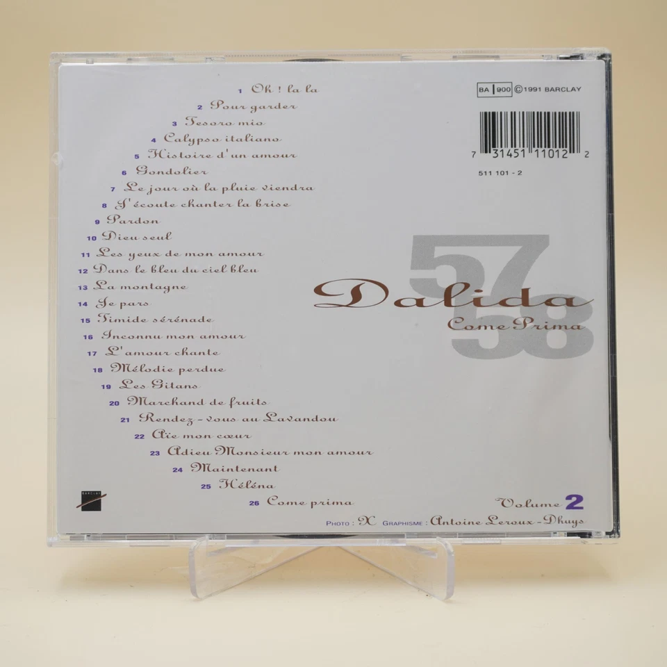 Dalida – 57/58 - Come Prima - Volume 2 | CD | Zustand gut - Bild 2 von 2