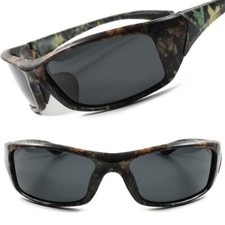 Camouflage Camo Outdoor Fishing Hunting Sport Wrap Rectangle Green Sunglasses