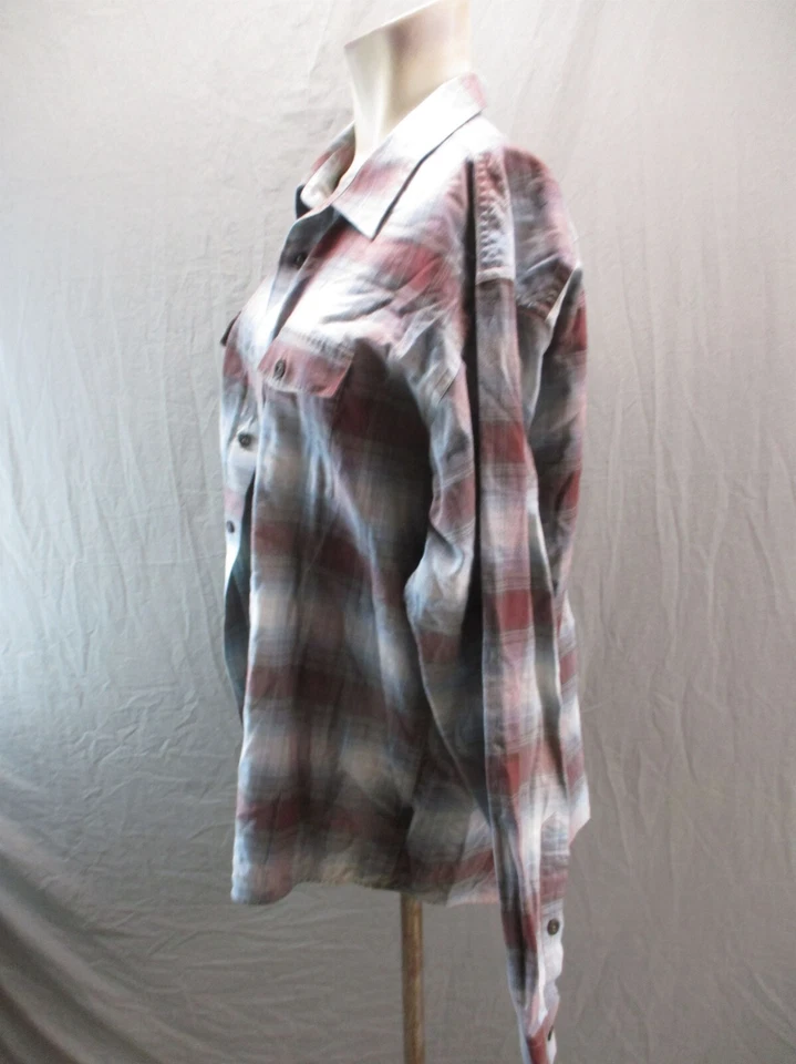 Camisa de Senderismo Patagonia Talla L Para Mujer Multicolor a Cuadros Algodón Orgánico 5BL-300 Foto 3 de 4