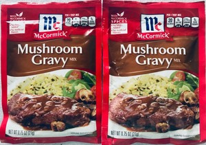 Mccormick Mushroom Gravy Mix 2 1 Oz Packets Can Use Smothered Chicken Recipe 52100090207 Ebay