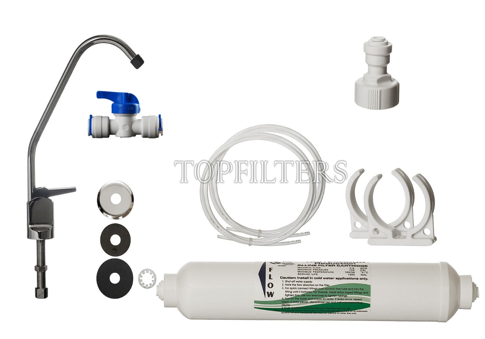 TAP DRINKING WATER FILTER SYSTEM WITH FAUCET ACCESSORIES UNDER SINK FILTER KIT G