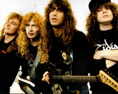 GFA Dave Ellefson & Jeff Young * MEGADETH * Band Signiertes 8x10 Foto PROOF COA