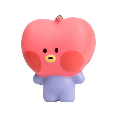 LINE FRIENDS BT21 TATA Collectible Keychain Pink Purple Animation Character