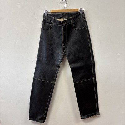 JITROIS Skin Jeans Leather Pants Black, Made in France, Style 8 Men, Rare Find!