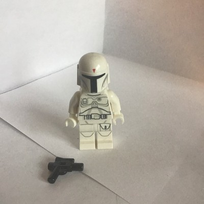 Lego Star Wars  White Boba Fett Minifigure 