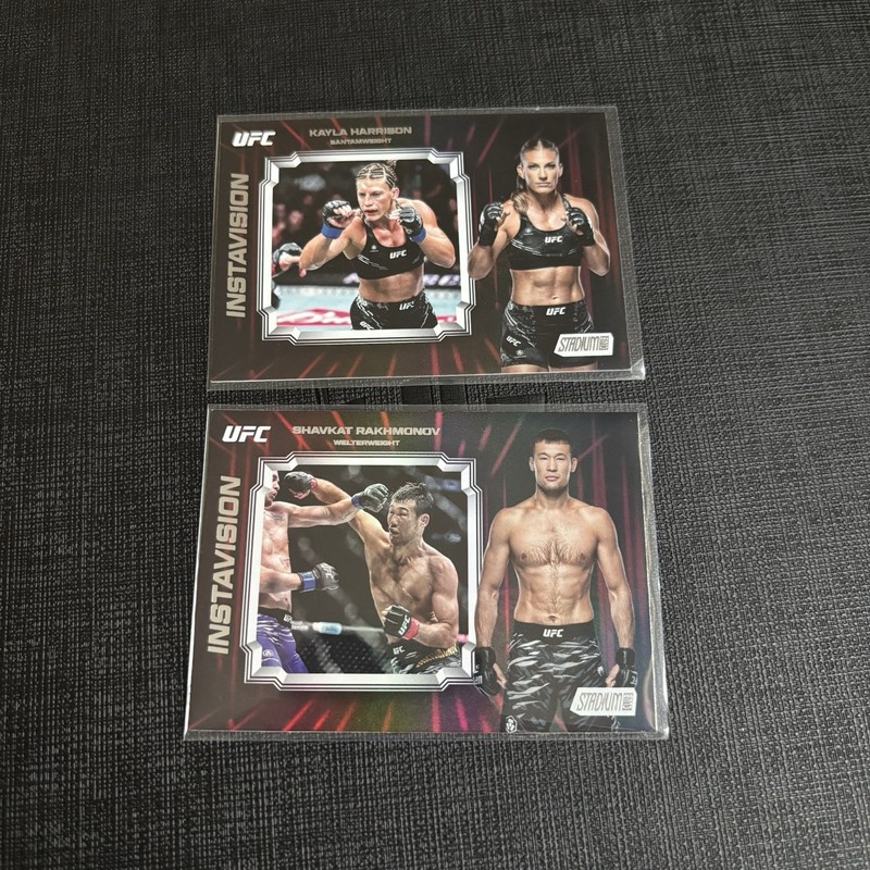 Topps 2025 SC UFC Instavision Lot Shavkat Rakhmonov/Kayla Harrison Inserts