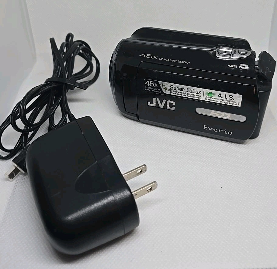 JVC Everio GZ-MG750BU HDD Camcorder 45x Zoom Tested Working w