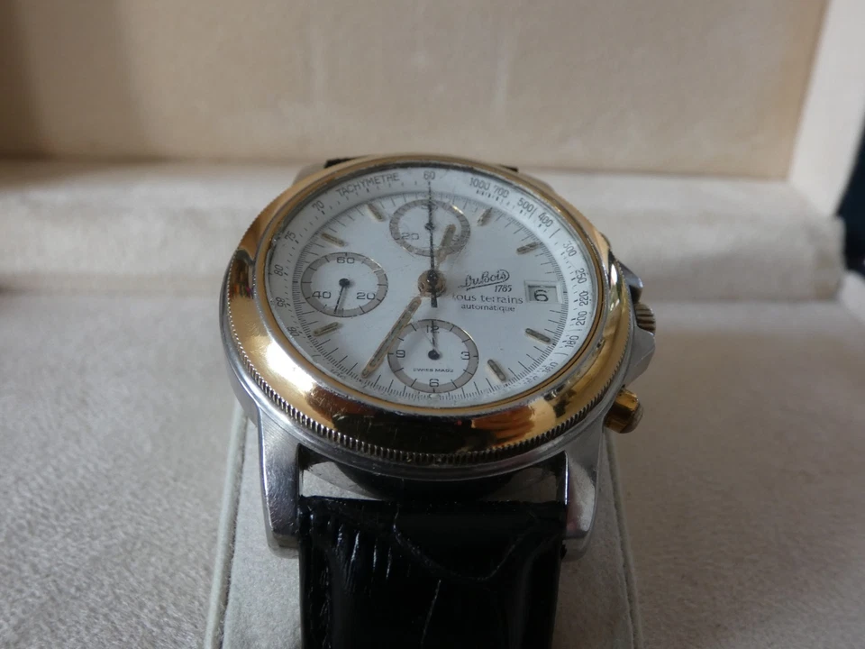 DuBois Tous Terrain Automatic Chronograph - ETA Valjoux 7750 - Two Tone - READ! - Image 3 of 4