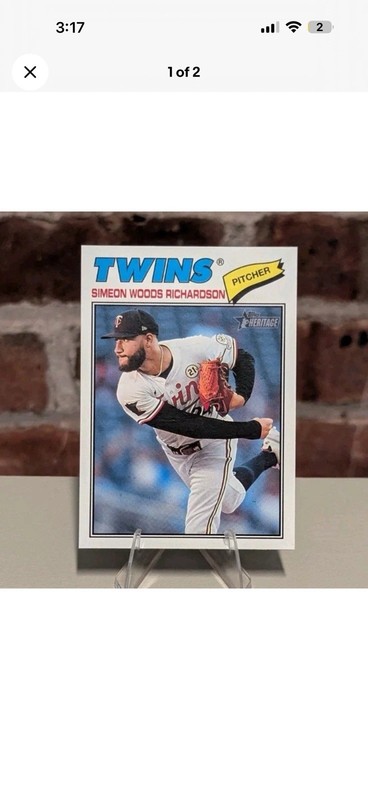 2026 Topps Heritage #200 SIMEON WOODS RICHARDSON Minnesota Twins - Short Print