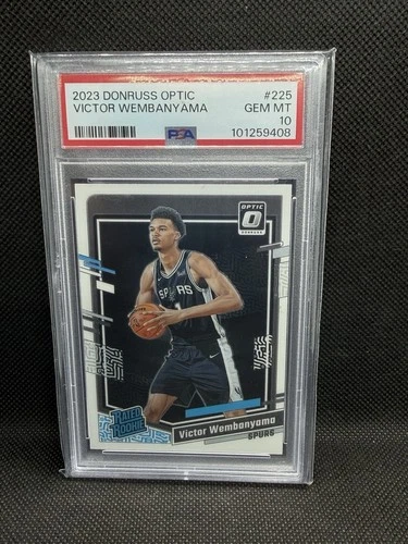Panini 2023-24 Donruss Optic Victor Wembanyama #225 Rated Rookie PSA 10