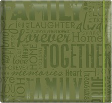 MBI Gloss Post Bound Album 12"X12"-Family - Green