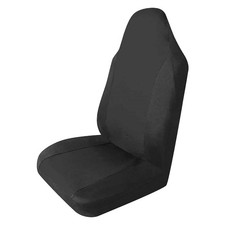 COPRISEDILE SINGOLO 'PARIGI' elasticizzato - tessuto in cotone - nero