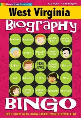 West Virginia Biography Bingo by Gallopade International Hardcover Book