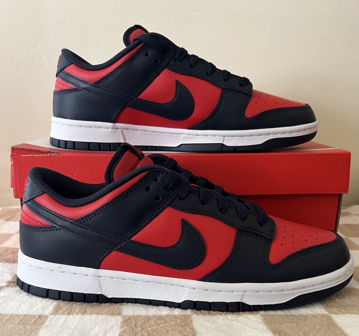 Nike Dunk Low Retro Sneakers University Red/Obsidian DV0833 601