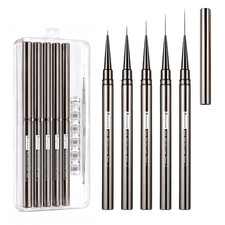 Nail Liner Brush, Fine Line Nail Art Brushes 5/9/15/20/25Mm Thin Line Nail Brush