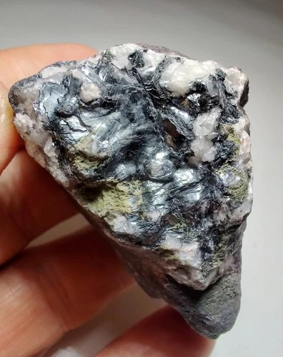 Specular Hematite on Banded Iron. Republic mine, Michigan. 148 grams. - product listing photo