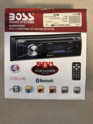 BOSS Audio Systems 508UAB Car Stereo With Bluetooth - Single Din, CD Player,NIB